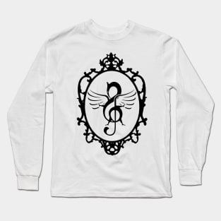 Griffinweave Frame Logo Black Long Sleeve T-Shirt